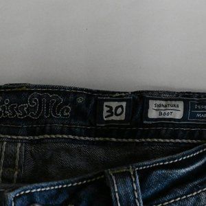 Miss Me Jeans - Miss Me Denim Signature Boot Cut Jeans SZ: 30 Miss Me Jeans - Miss Me Denim Signature Boot Cut Jeans SZ: 30
